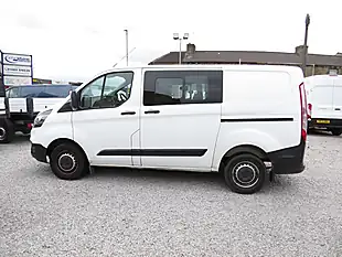 Used 2018 Ford Transit Custom 300 Double Cab 6 SEAT Crew Van L1 H1 White - Interior and Exterior details 10
