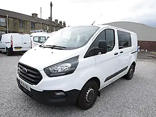 Used 2018 Ford Transit Custom 300 Double Cab 6 SEAT Crew Van L1 H1 White - Interior and Exterior details 5