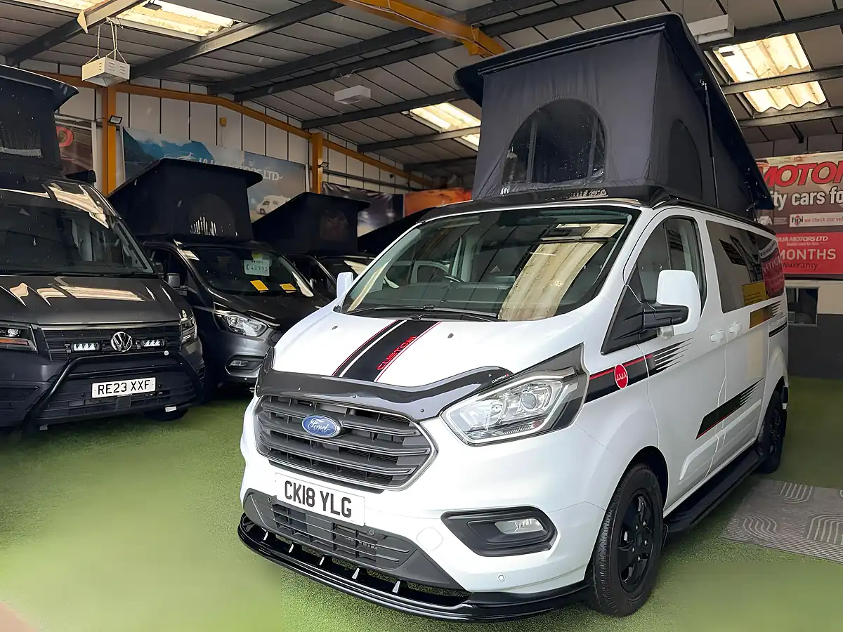 Used 2018 Ford Transit Custom Campervan White - Front View