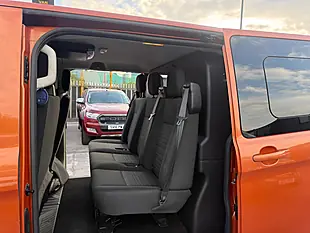 Used 2018 Ford Transit Custom Limited Crew Van Orange - Interior and Exterior details 12