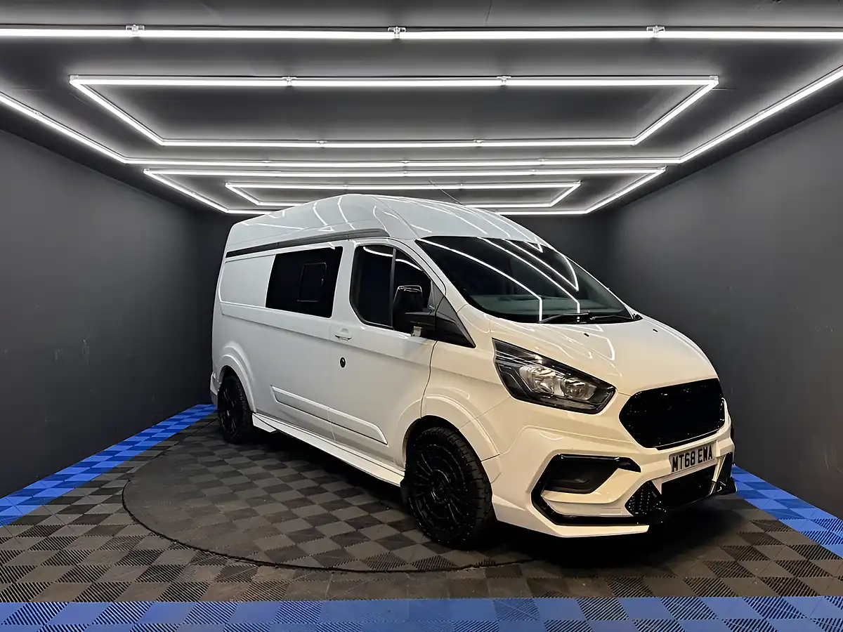 Used 2018 Ford Transit Custom Panel Van L2 H2 White - Interior and Exterior details 2