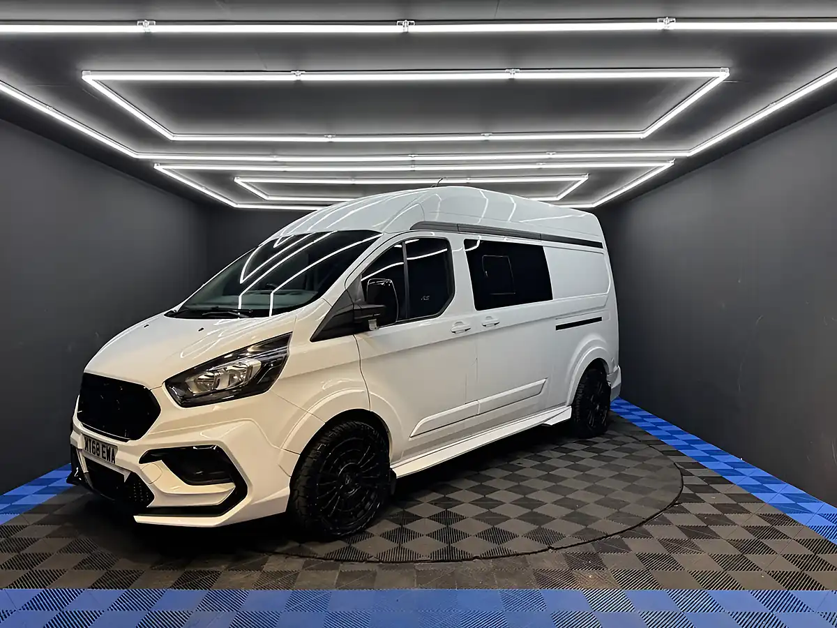 Used 2018 Ford Transit Custom Panel Van L2 H2 White - Interior and Exterior details 8