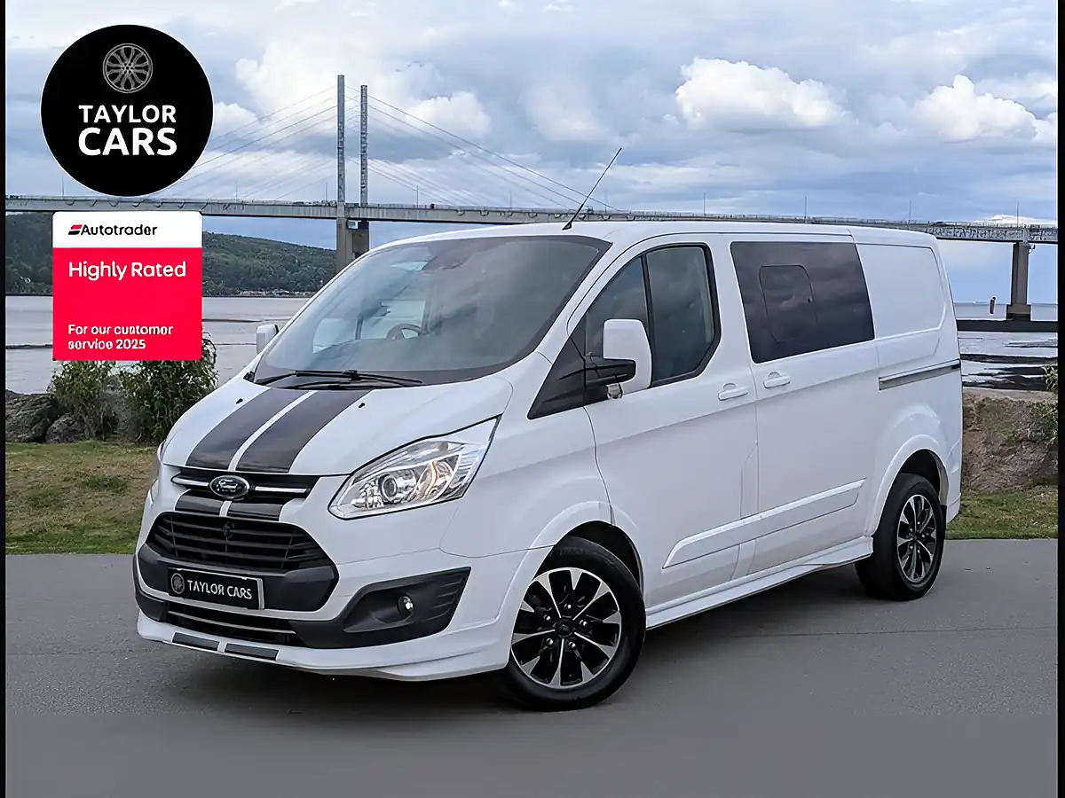Used 2018 Ford Transit Custom Sport L1 H1 White - Front View