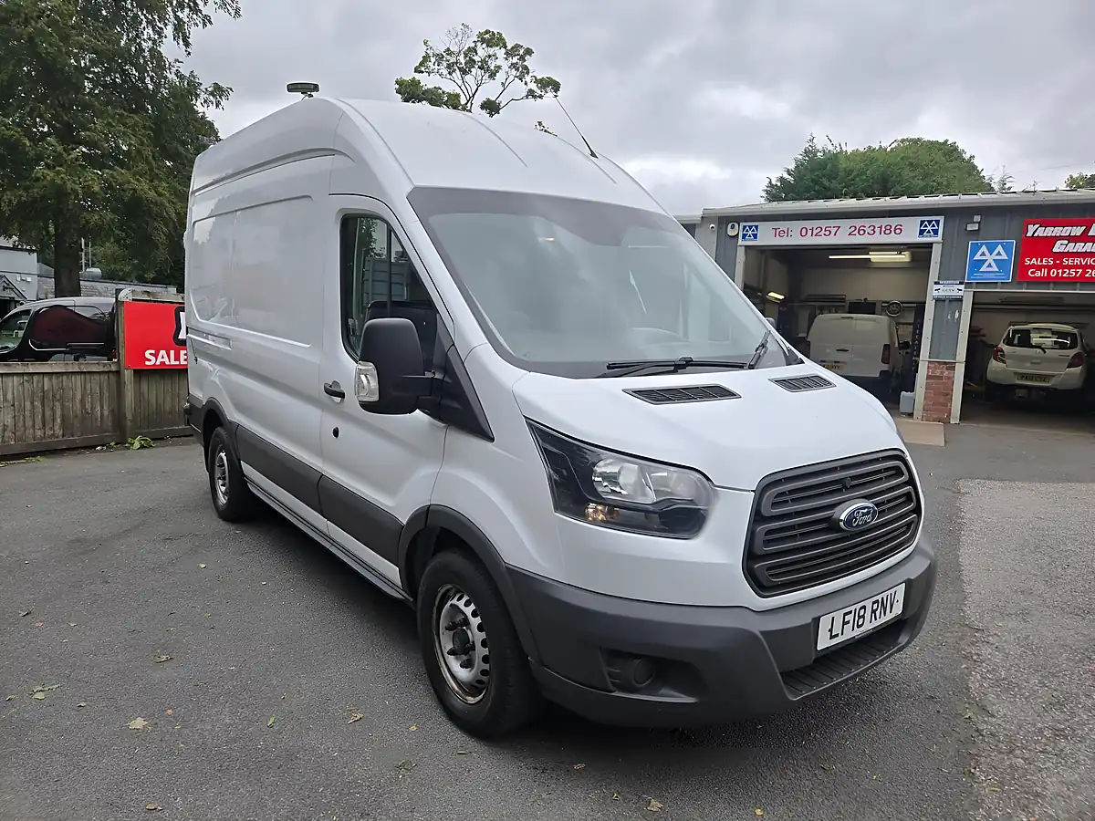 Used 2018 Ford Transit H3 Van White - Front View