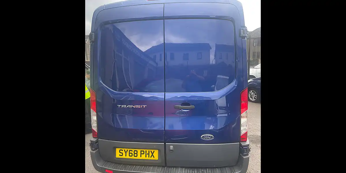 Used 2018 Ford Transit Panel Van L2 H2 Blue - Interior and Exterior details 5
