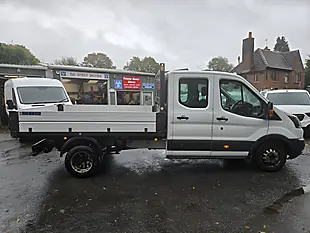 Used 2018 Ford Transit Tipper Crew Van White - Interior and Exterior details 11