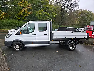 Used 2018 Ford Transit Tipper Crew Van White - Interior and Exterior details 4