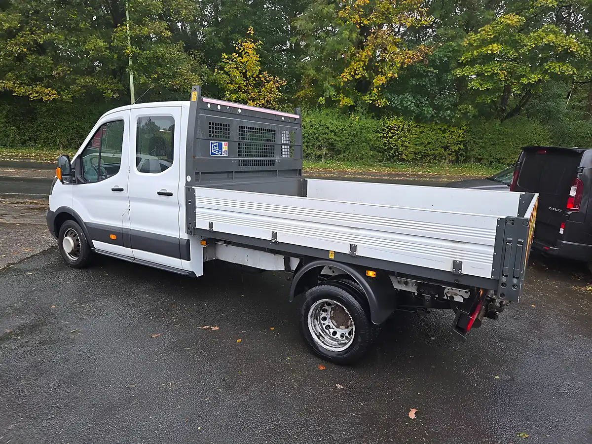 Used 2018 Ford Transit Tipper Crew Van White - Interior and Exterior details 7