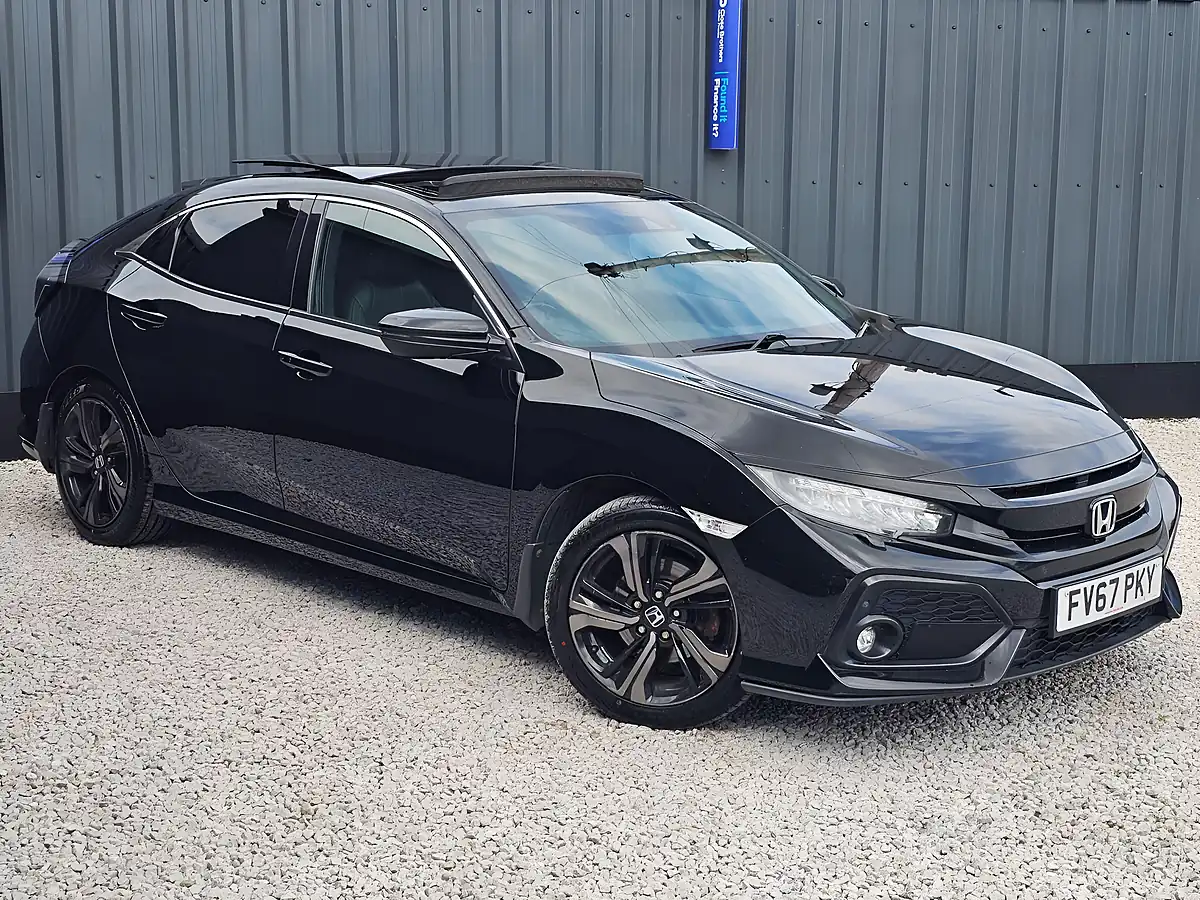 Used 2018 Honda Civic Ex Black - Interior and Exterior details 5