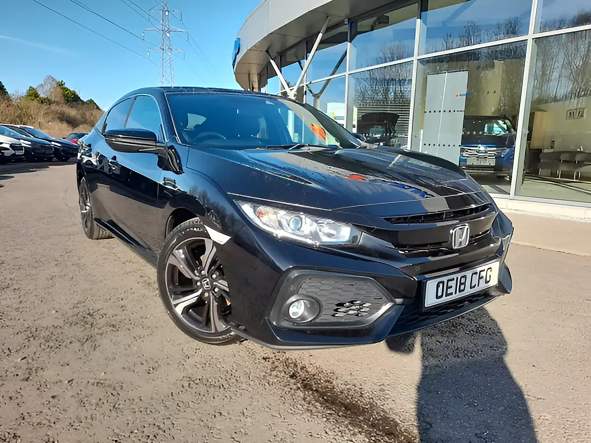 Used 2018 Honda Civic Ex Black - Front View