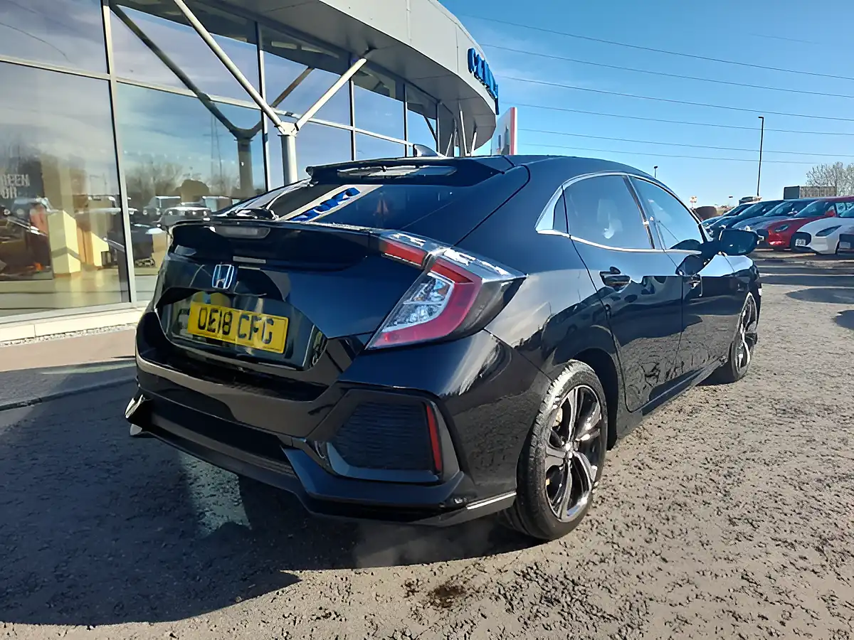 Used 2018 Honda Civic Ex Black - Interior and Exterior details 11