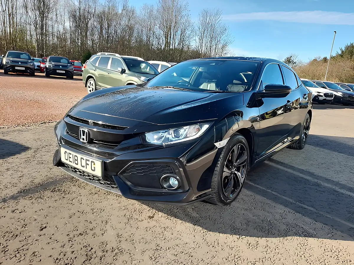 Used 2018 Honda Civic Ex Black - Interior and Exterior details 3