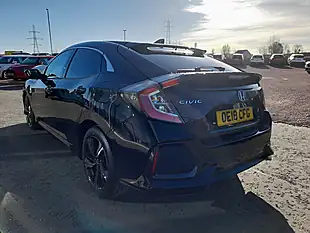 Used 2018 Honda Civic Ex Black - Interior and Exterior details 8