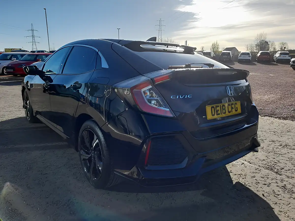 Used 2018 Honda Civic Ex Black - Interior and Exterior details 8