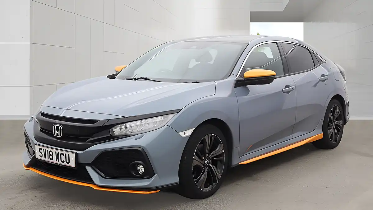 Used 2018 Honda Civic Ex Grey - Interior and Exterior details 2