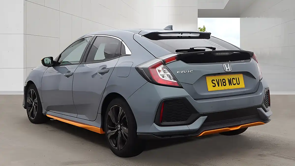 Used 2018 Honda Civic Ex Grey - Interior and Exterior details 3