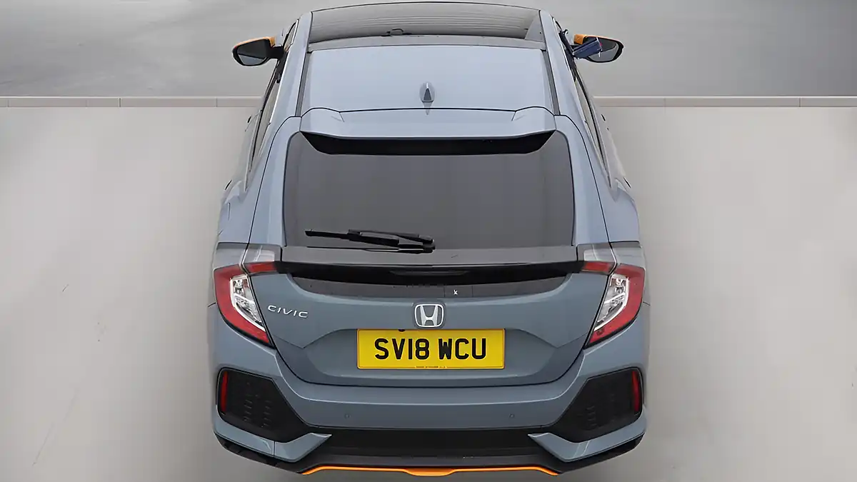 Used 2018 Honda Civic Ex Grey - Interior and Exterior details 8