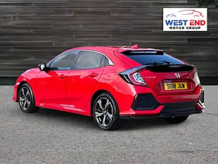Used 2018 Honda Civic Ex Red - Interior and Exterior details 3