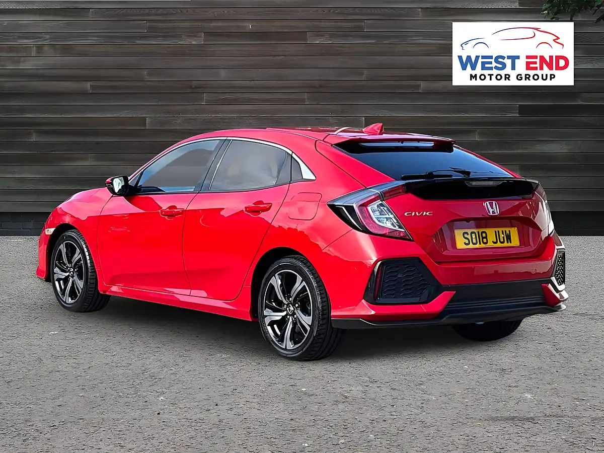 Used 2018 Honda Civic Ex Red - Interior and Exterior details 3