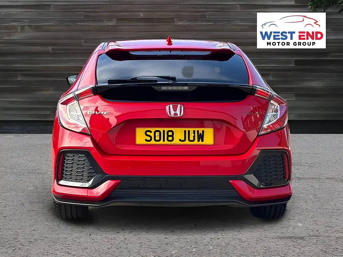 Used 2018 Honda Civic Ex Red - Interior and Exterior details 4