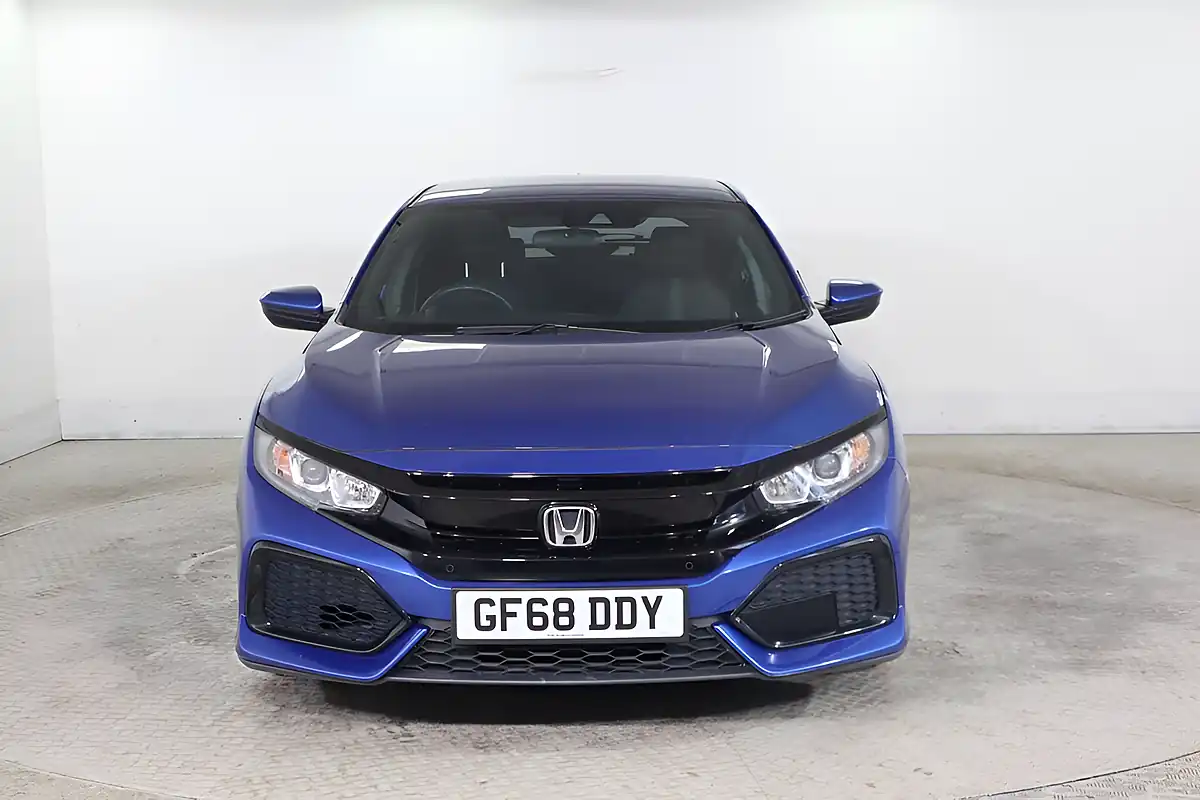 Used 2018 Honda Civic Se Blue - Interior and Exterior details 2