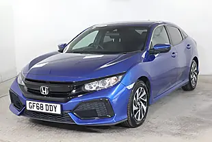 Used 2018 Honda Civic Se Blue - Interior and Exterior details 3