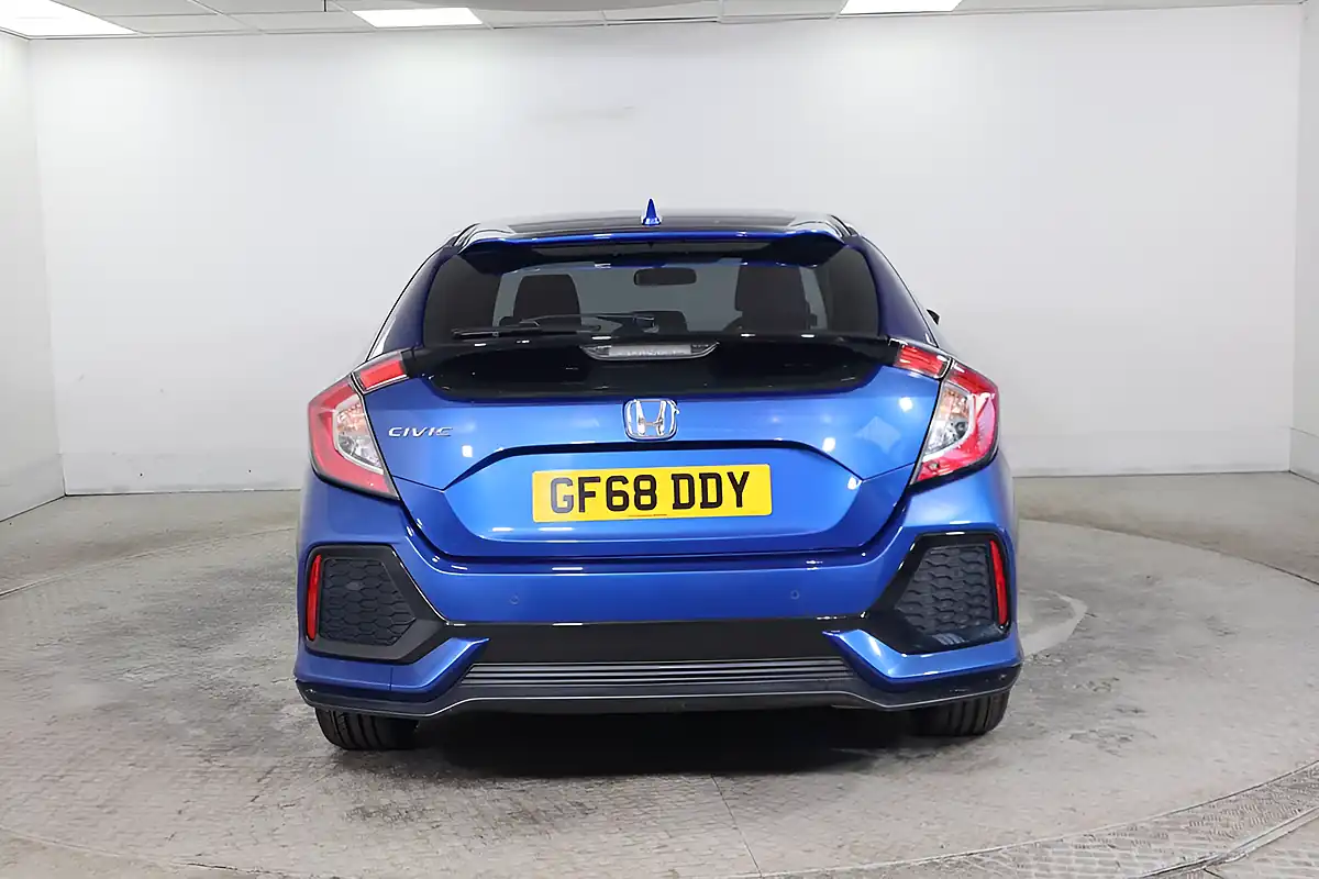 Used 2018 Honda Civic Se Blue - Interior and Exterior details 5
