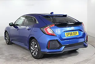 Used 2018 Honda Civic Se Blue - Interior and Exterior details 6