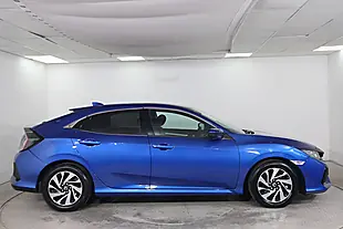 Used 2018 Honda Civic Se Blue - Interior and Exterior details 7