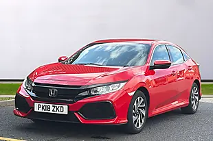 Used 2018 Honda Civic Se Red - Interior and Exterior details 3