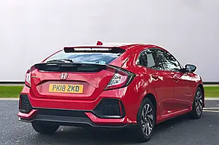 Used 2018 Honda Civic Se Red - Interior and Exterior details 7