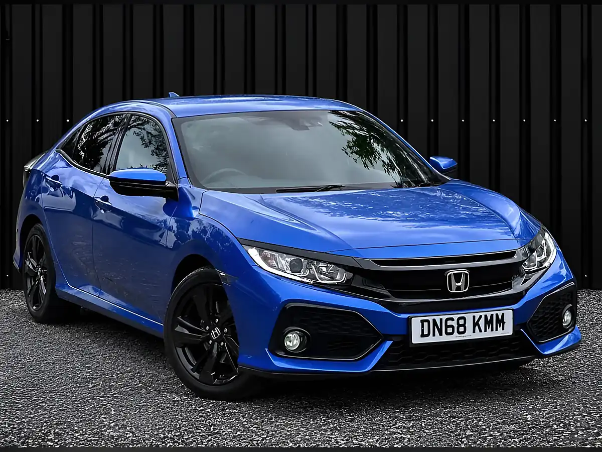 Used 2018 Honda Civic Sr Blue - Front View