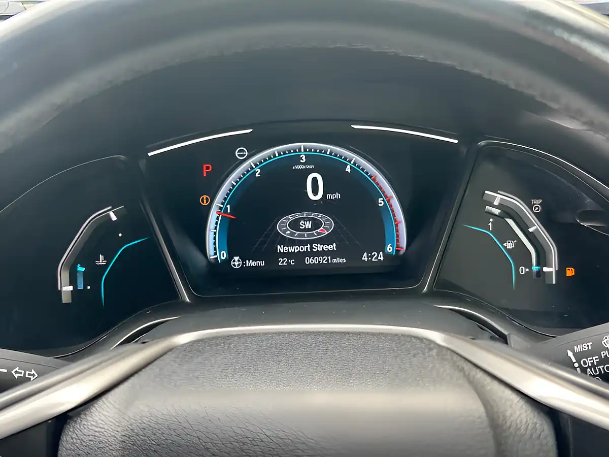 Used 2018 Honda Civic Sr Blue - Interior and Exterior details 14