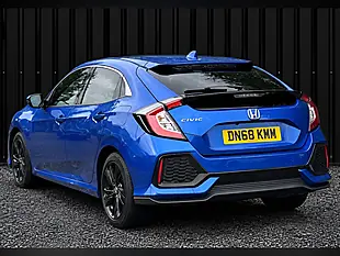 Used 2018 Honda Civic Sr Blue - Interior and Exterior details 2