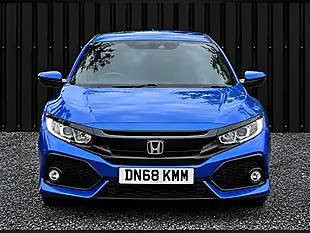 Used 2018 Honda Civic Sr Blue - Interior and Exterior details 5