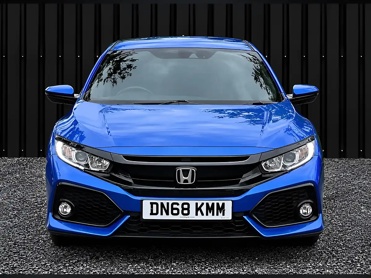 Used 2018 Honda Civic Sr Blue - Interior and Exterior details 5