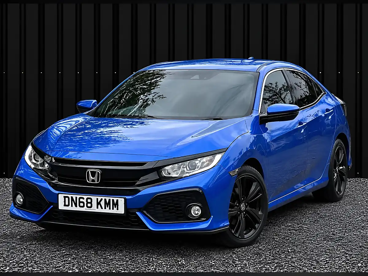 Used 2018 Honda Civic Sr Blue - Interior and Exterior details 6