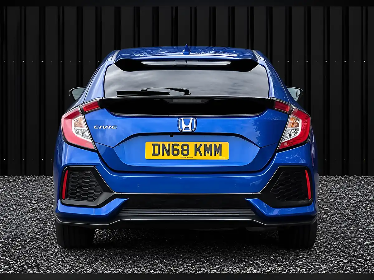 Used 2018 Honda Civic Sr Blue - Interior and Exterior details 7