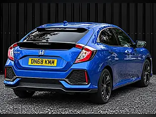 Used 2018 Honda Civic Sr Blue - Interior and Exterior details 8