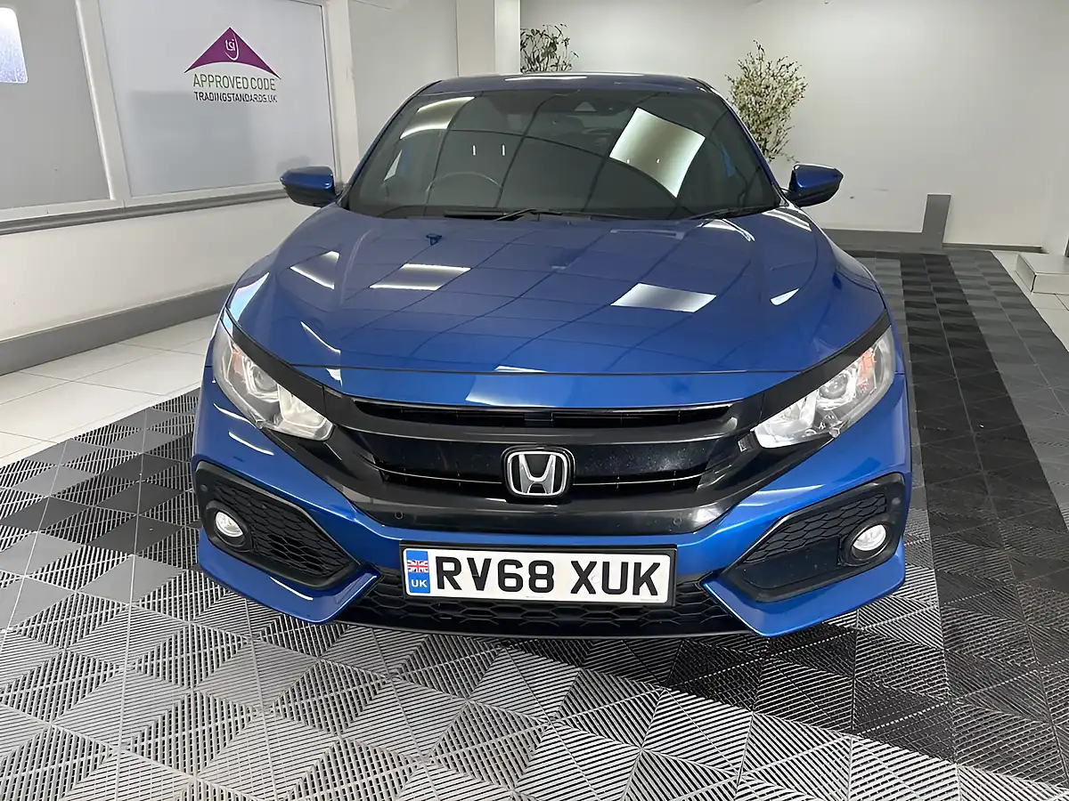 Used 2018 Honda Civic Sr Blue - Interior and Exterior details 2