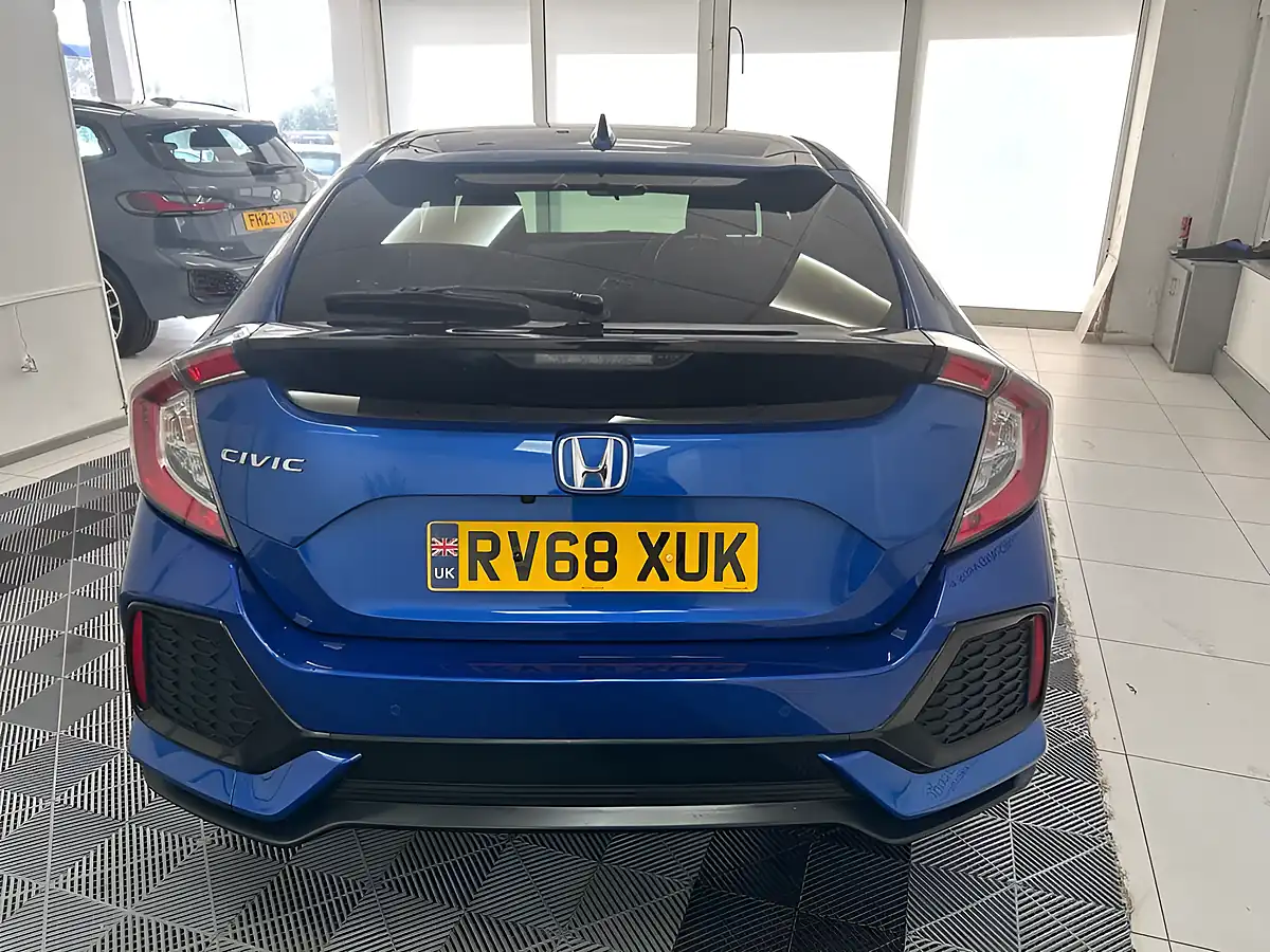 Used 2018 Honda Civic Sr Blue - Interior and Exterior details 7