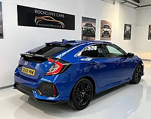 Used 2018 Honda Civic Sr Blue - Interior and Exterior details 12
