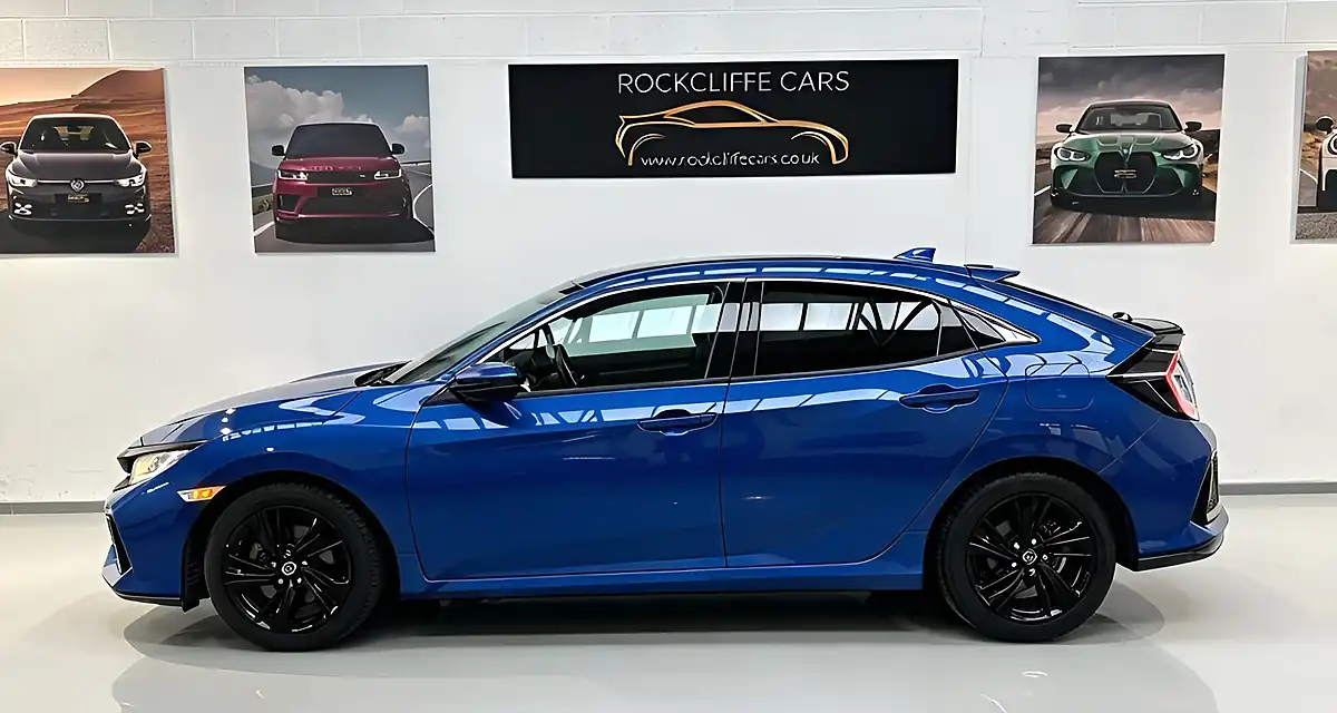 Used 2018 Honda Civic Sr Blue - Interior and Exterior details 3