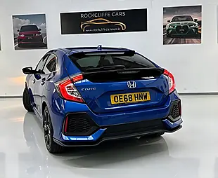 Used 2018 Honda Civic Sr Blue - Interior and Exterior details 4