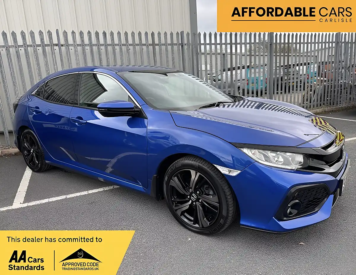 Used 2018 Honda Civic Sr Blue - Front View