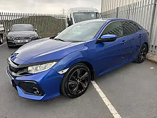 Used 2018 Honda Civic Sr Blue - Interior and Exterior details 2