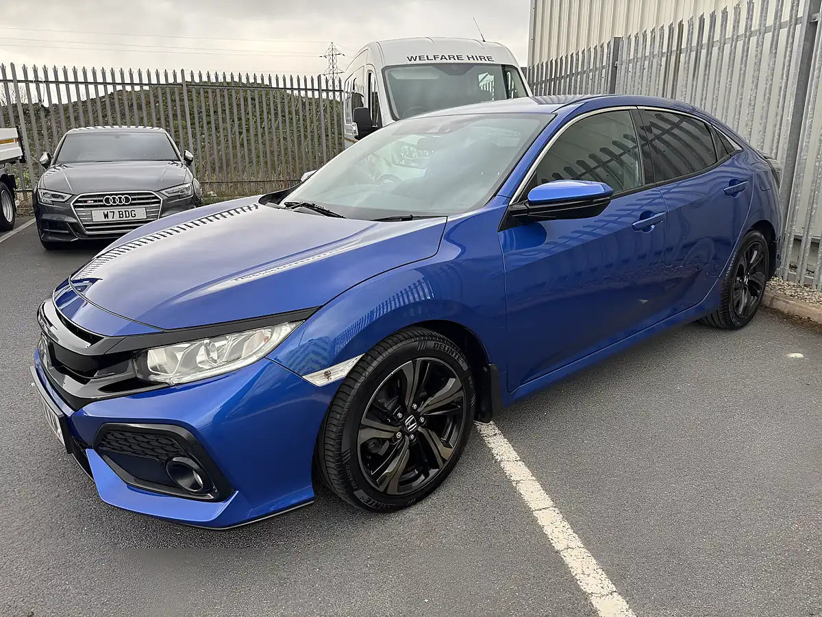 Used 2018 Honda Civic Sr Blue - Interior and Exterior details 2