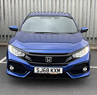 Used 2018 Honda Civic Sr Blue - Interior and Exterior details 3