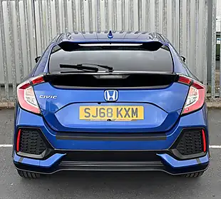 Used 2018 Honda Civic Sr Blue - Interior and Exterior details 6