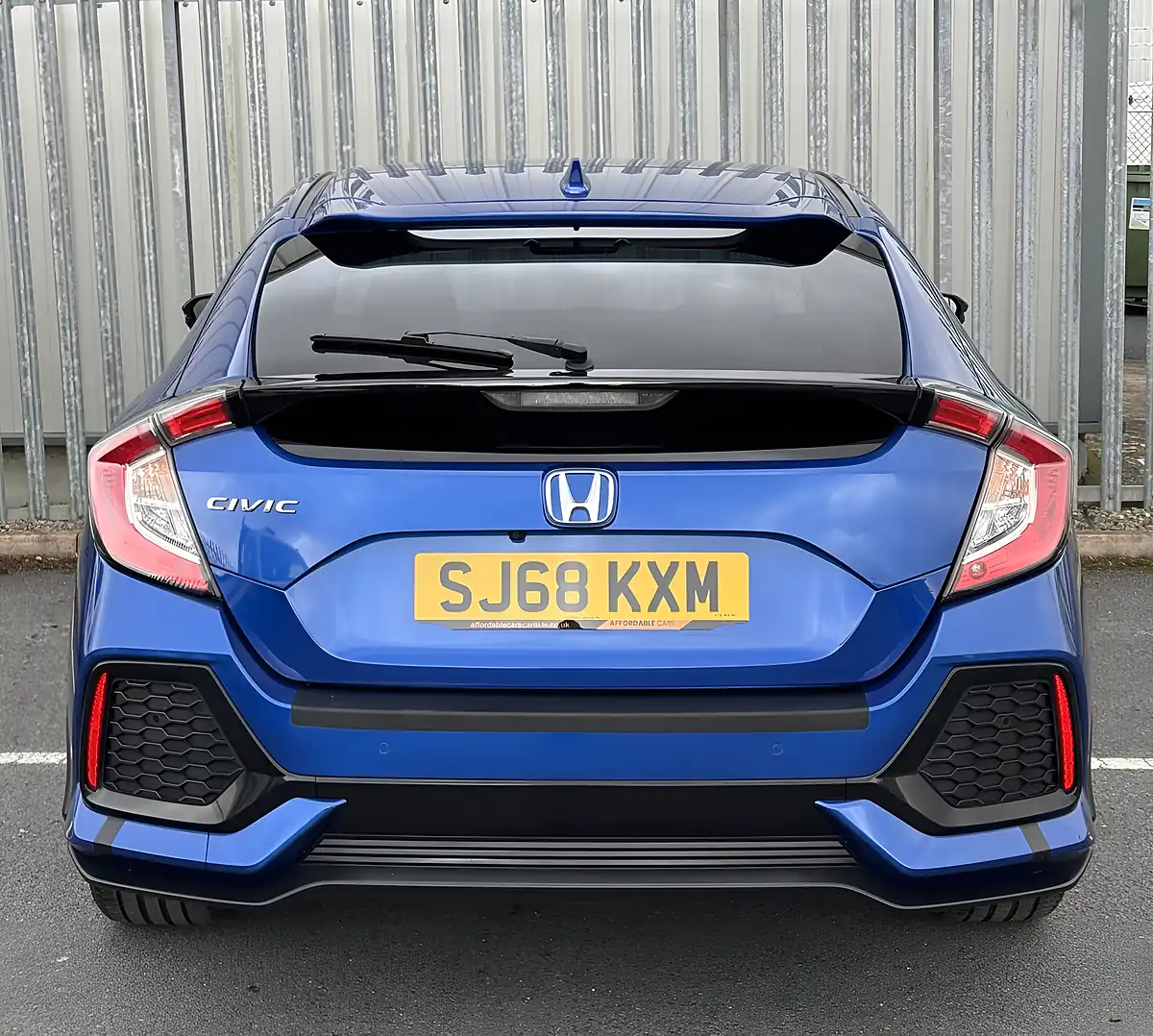 Used 2018 Honda Civic Sr Blue - Interior and Exterior details 6